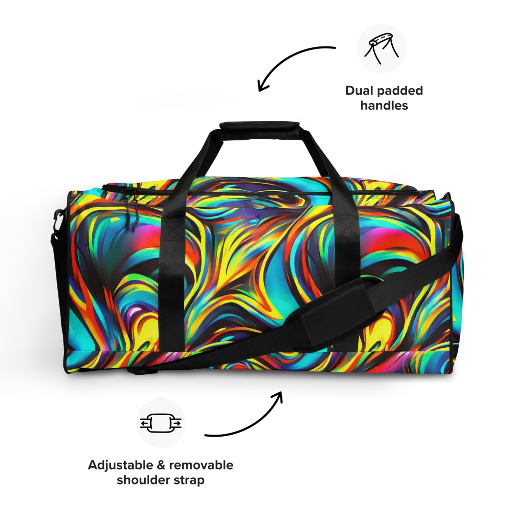 Cyber Surge on Duffle Bag — Front