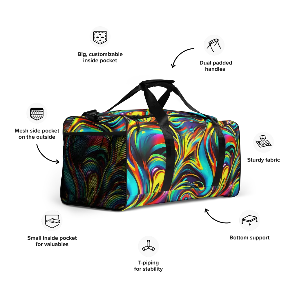 Cyber Surge on Duffle Bag — Right Front