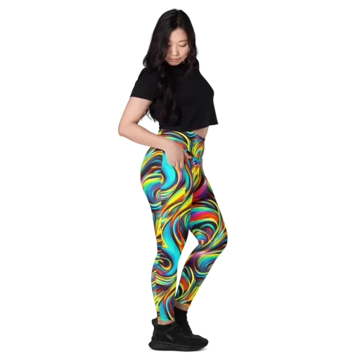 Cyber Surge on a Leggings with Pockets