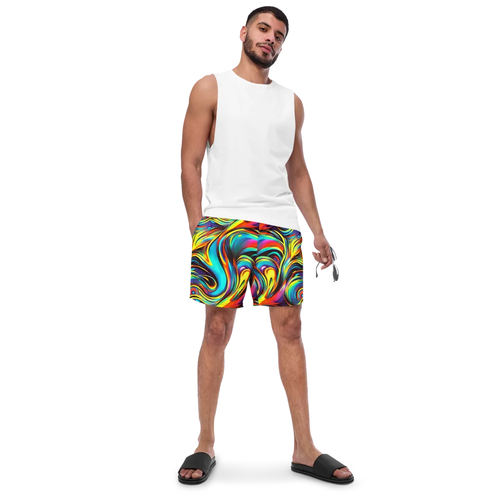 Cyber Surge on Swim Trunks — Front