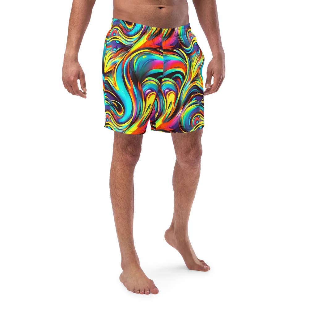 Cyber Surge on Swim Trunks — Front