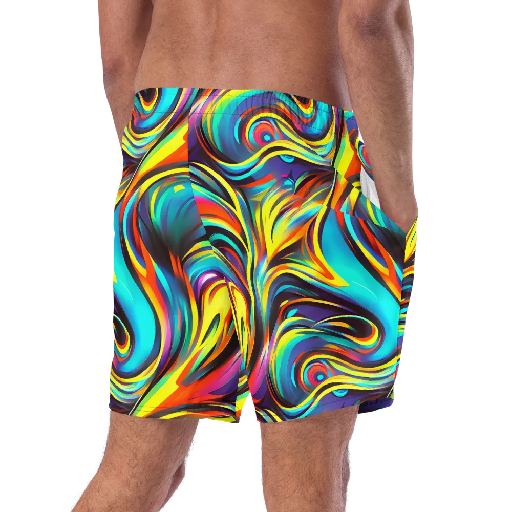 Cyber Surge on Swim Trunks — Right Back
