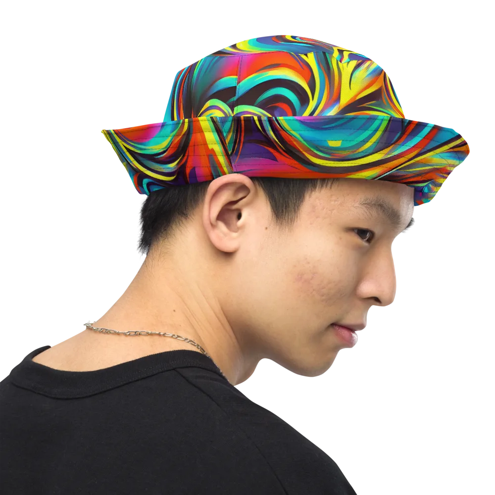 Cyber Surge on Reversible Bucket Hat — Right Outside