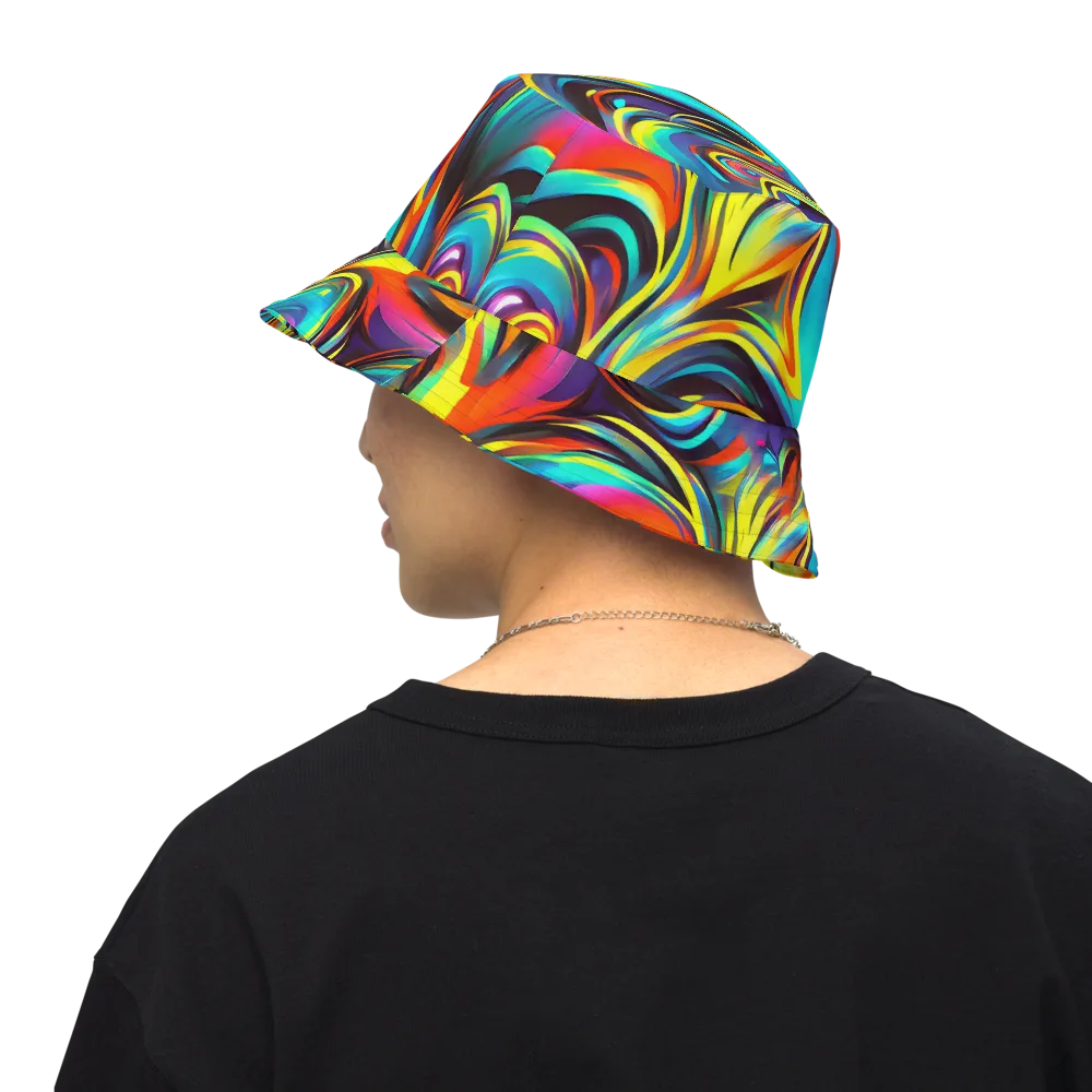 Cyber Surge on Reversible Bucket Hat — Back Inside
