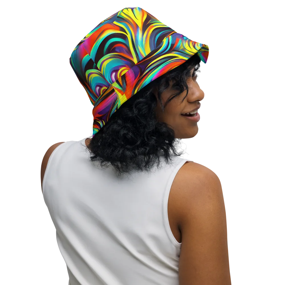 Cyber Surge on Reversible Bucket Hat — Right Outside