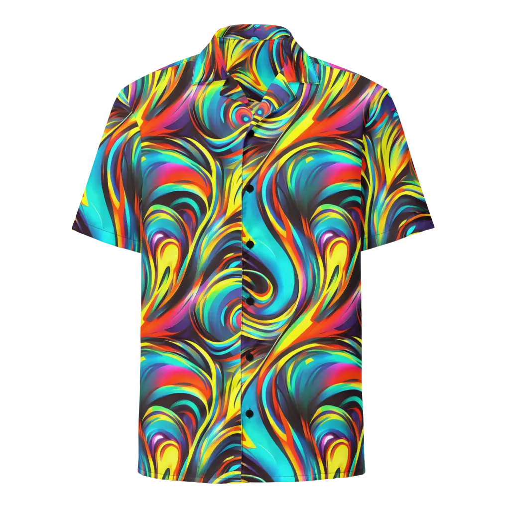 Cyber Surge on Button Shirt — Front