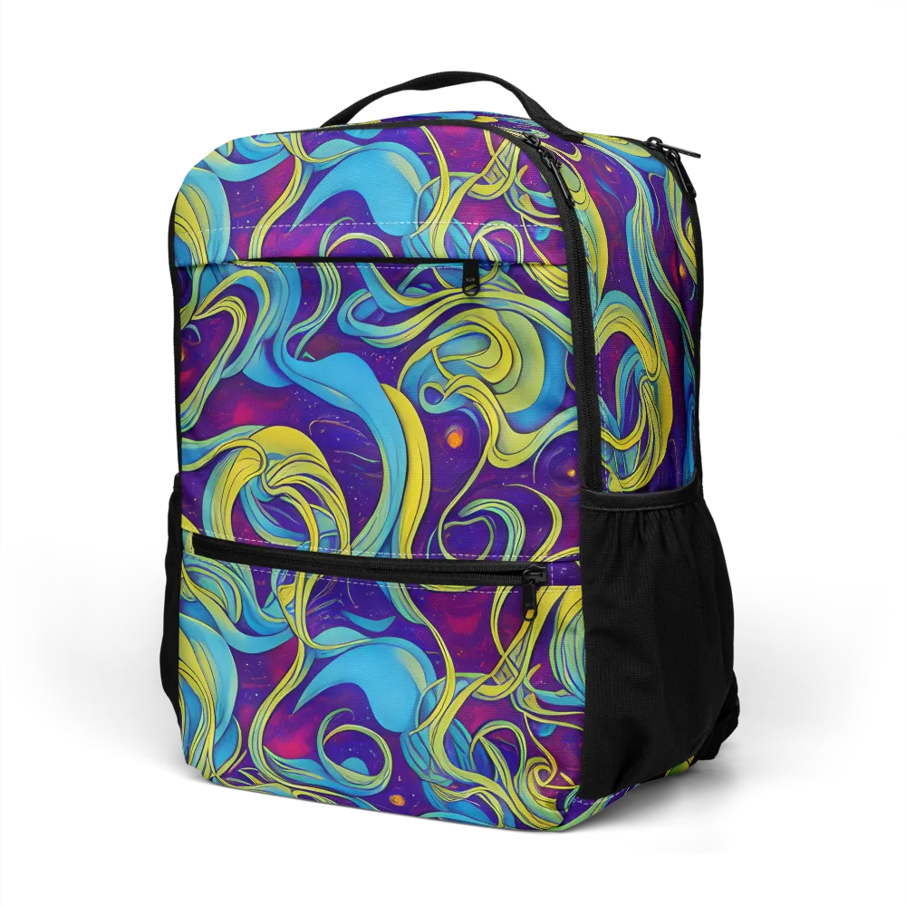 Stellar Swirls on Utility Backpack — Left Front