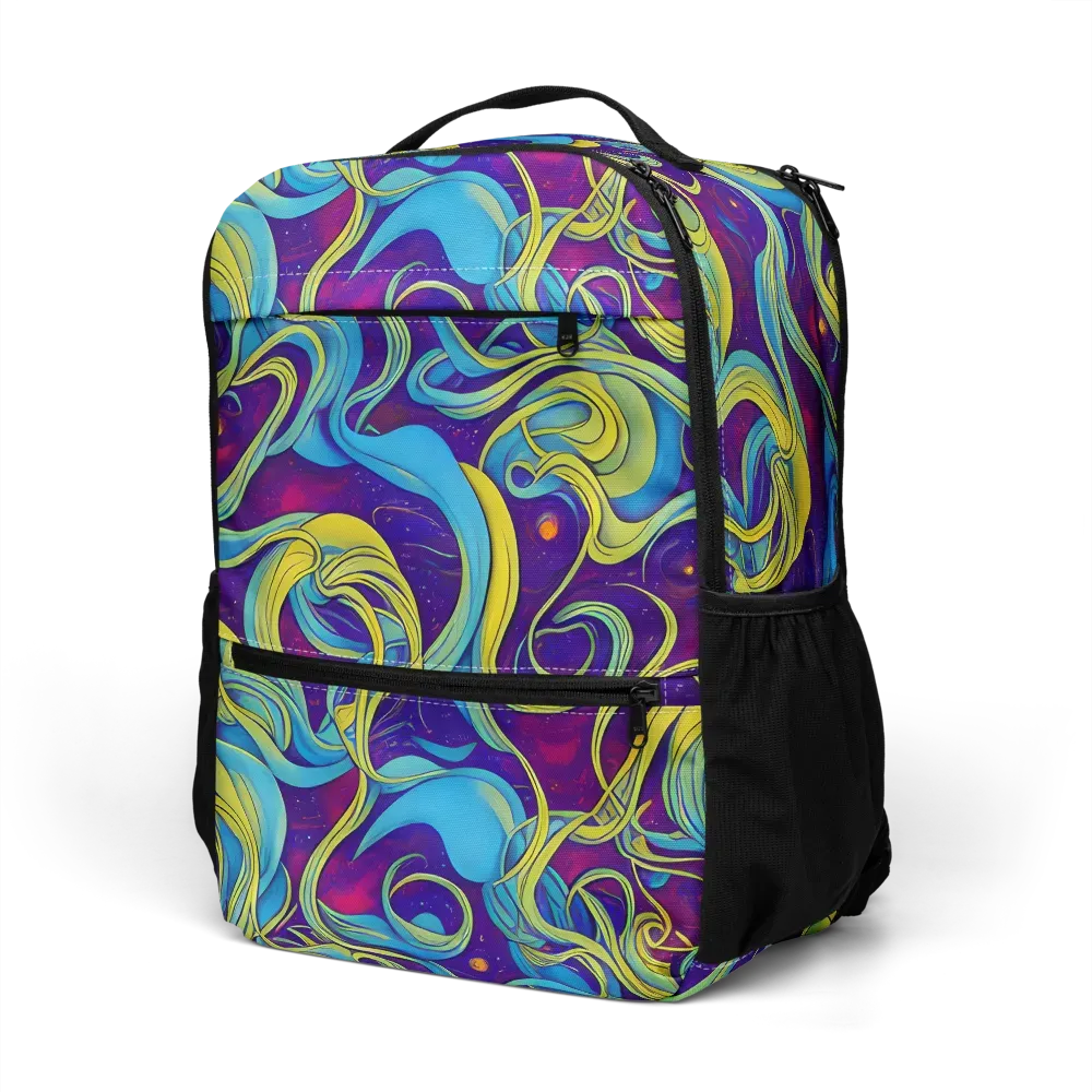 Stellar Swirls on Utility Backpack — Left Front