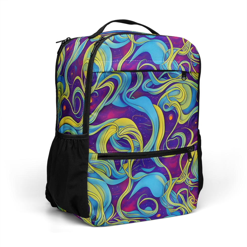 Stellar Swirls on Utility Backpack — Right Front