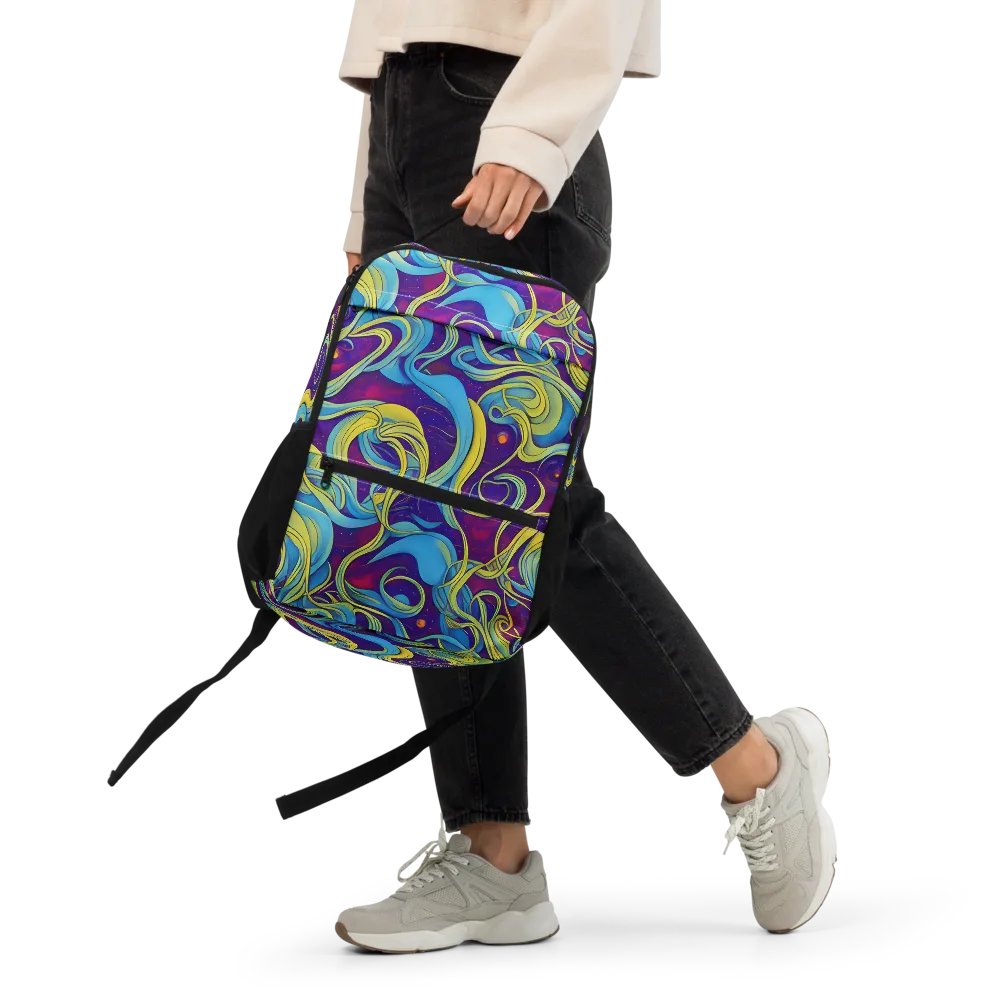 Stellar Swirls on Utility Backpack — Front