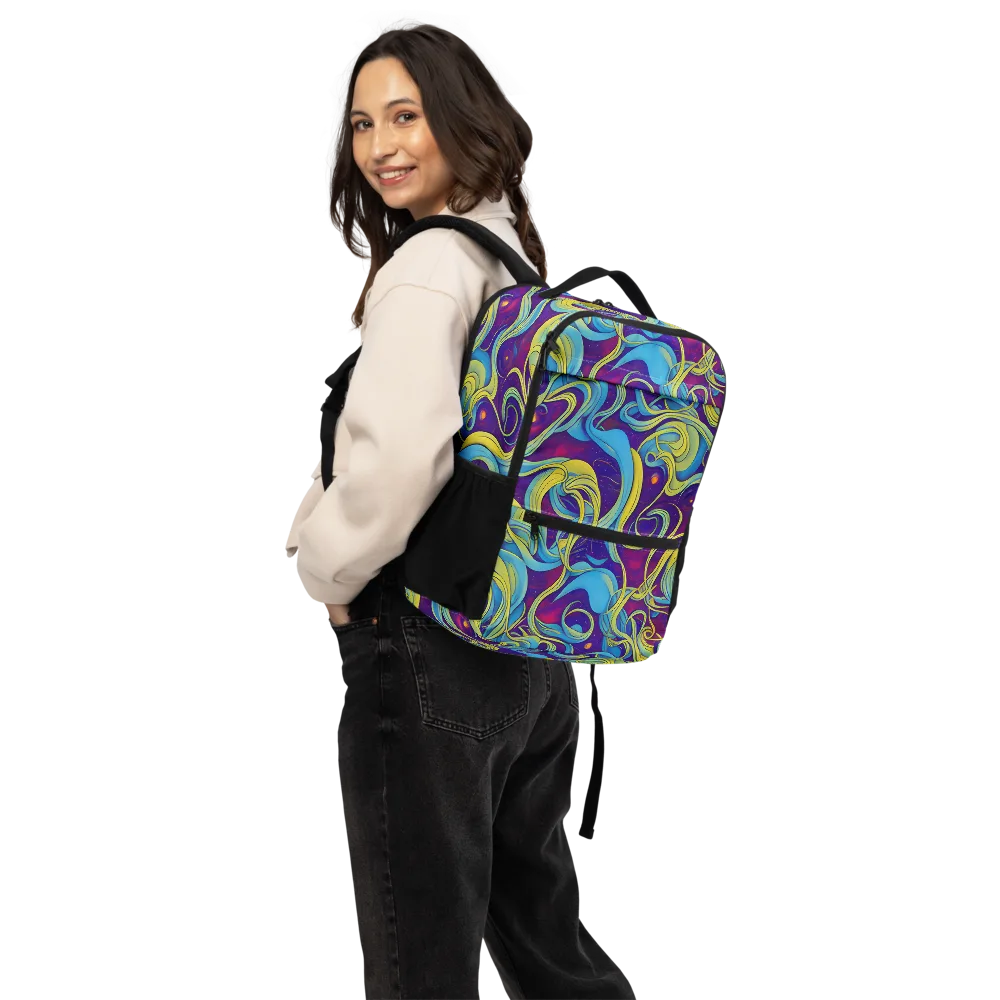 Stellar Swirls on Utility Backpack — Back
