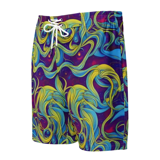 Stellar Swirls on a Men's Board Shorts
