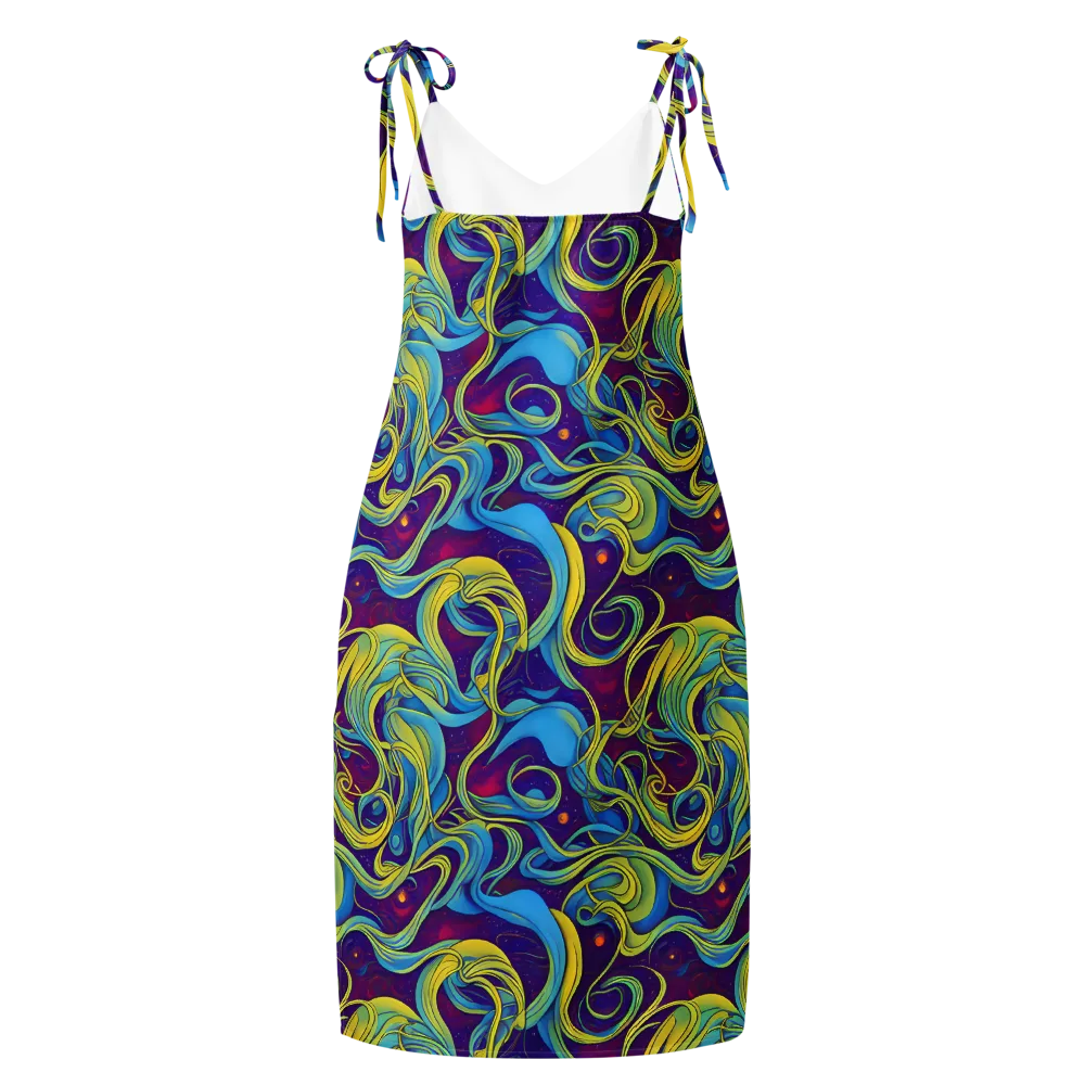 Stellar Swirls on Slip Dress — Back