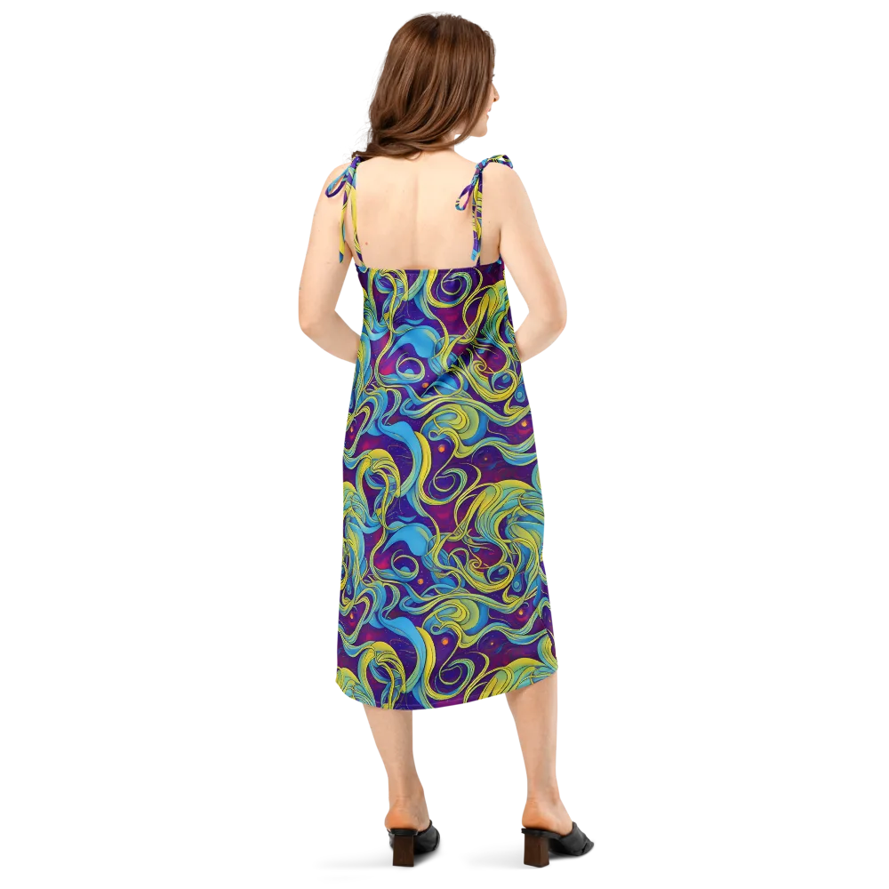Stellar Swirls on Slip Dress — Back
