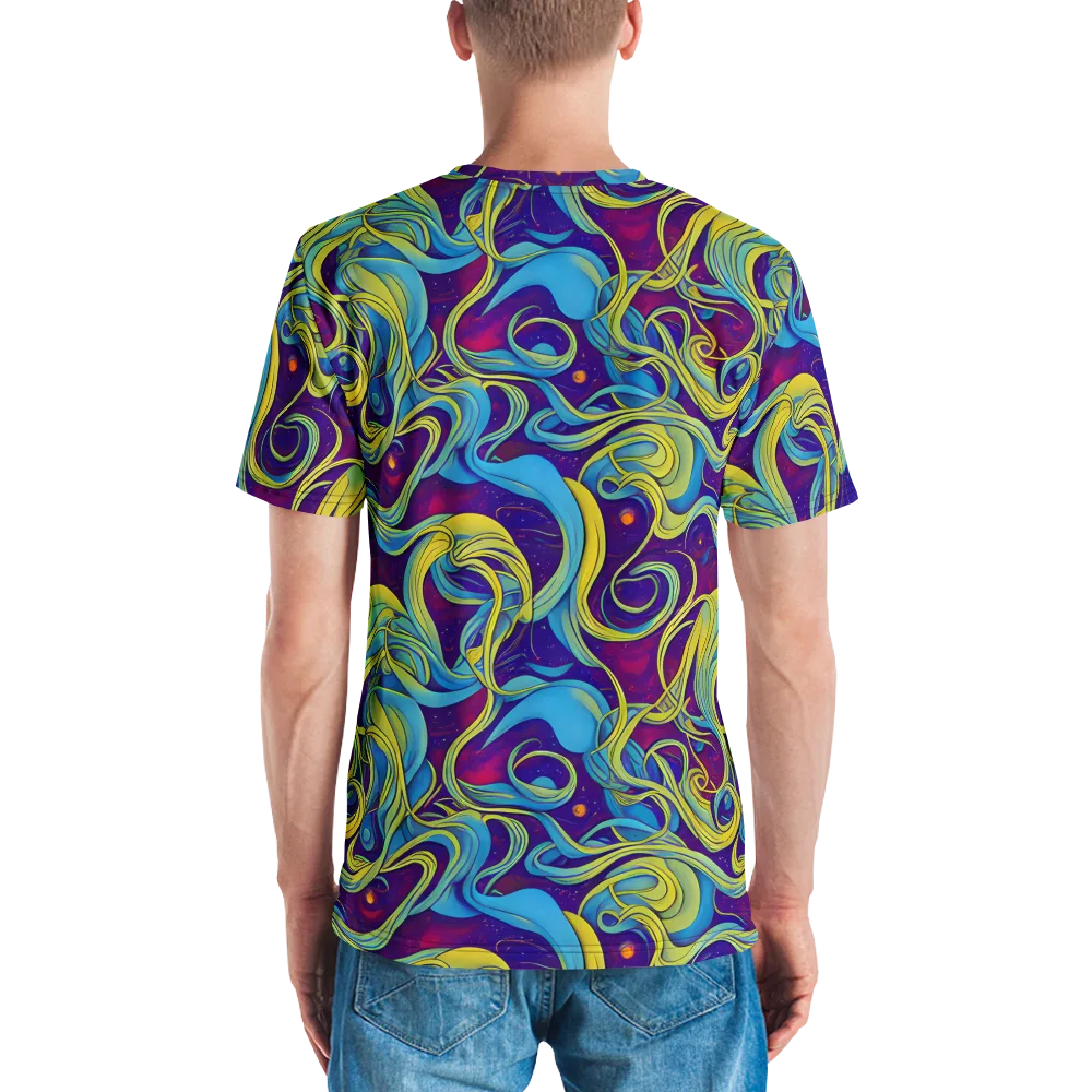 Stellar Swirls on Men's Crew Neck T-Shirt — Back