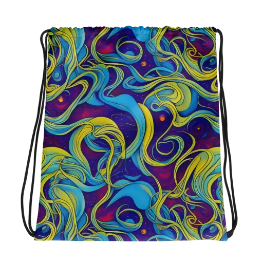 Stellar Swirls on a Drawstring Bag