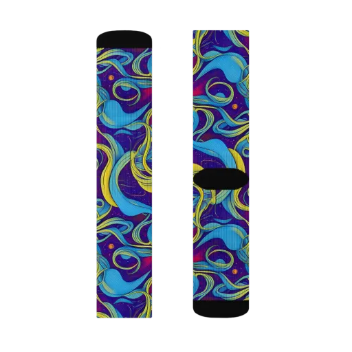 Stellar Swirls on a Socks
