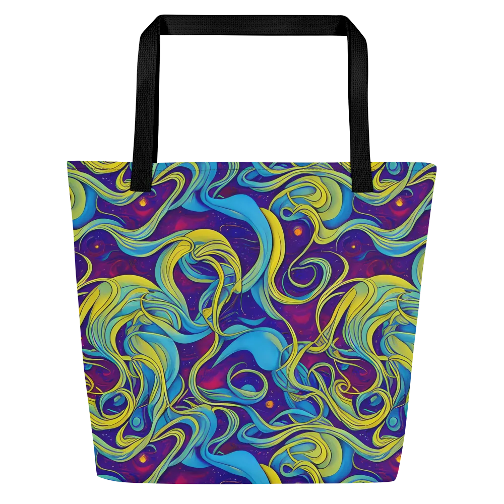 Stellar Swirls on Large Tote Bag W/ Pocket — Front