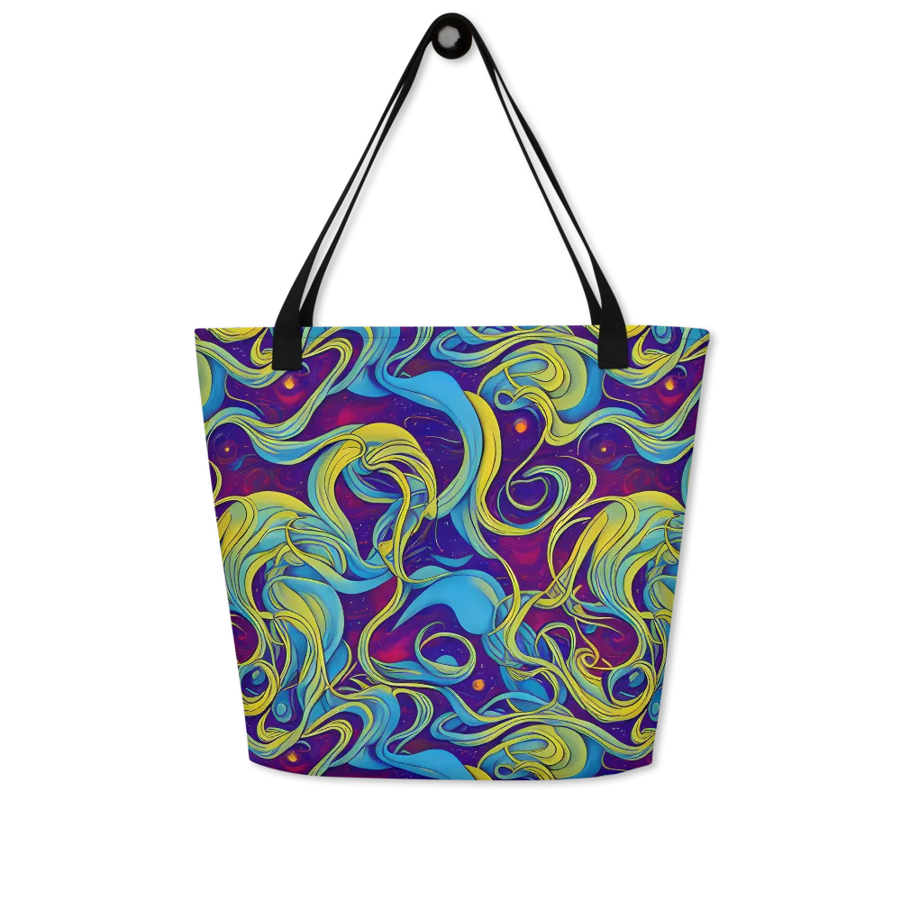 Stellar Swirls on Large Tote Bag W/ Pocket — Front