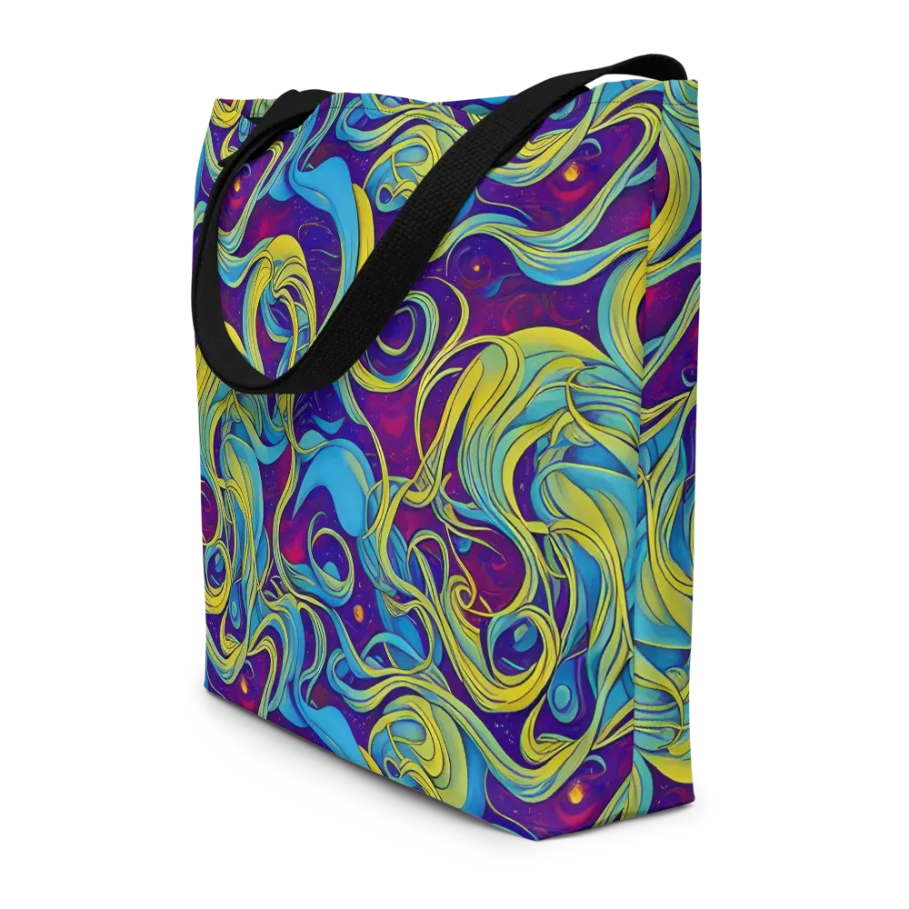 Stellar Swirls on Large Tote Bag W/ Pocket — Front