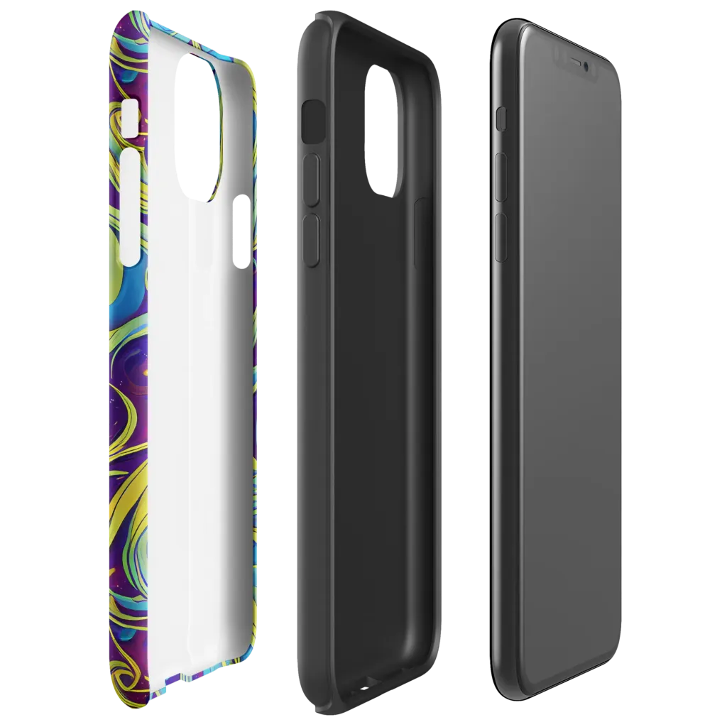 Stellar Swirls on Tough Case for iPhone® — Right