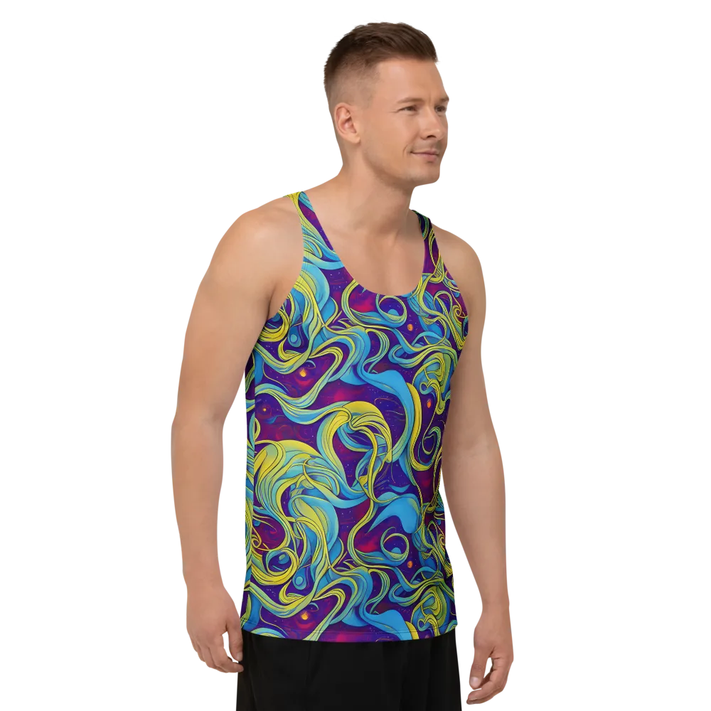 Stellar Swirls on Men's Tank Top — Right Front