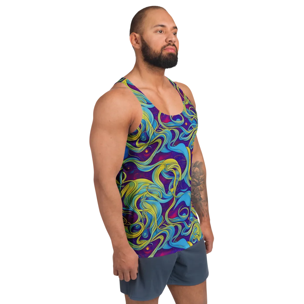 Stellar Swirls on Men's Tank Top — Right Front
