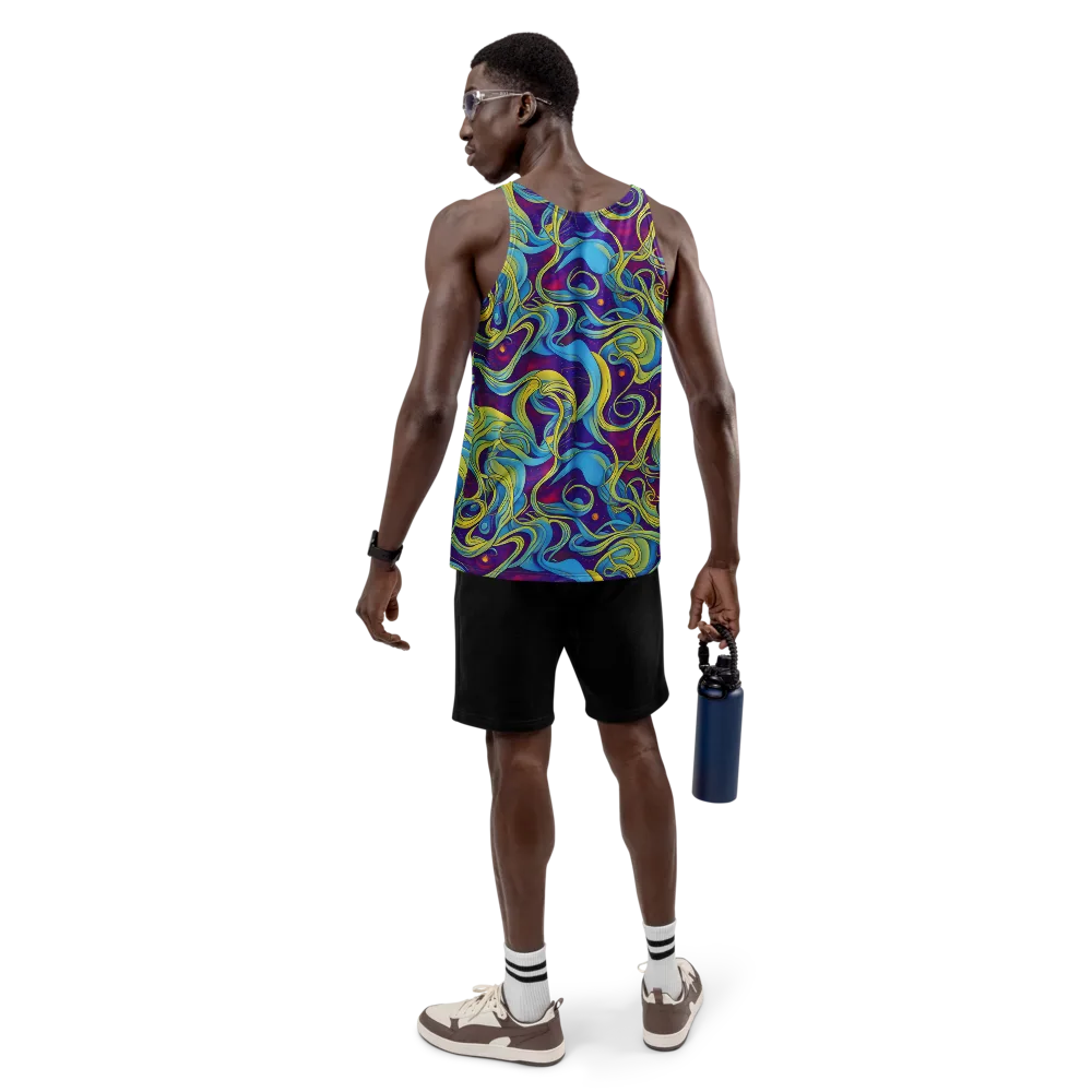 Stellar Swirls on Men's Tank Top — Back