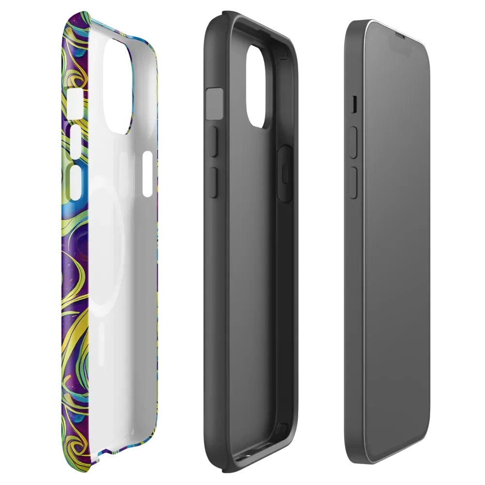 Stellar Swirls on MagSafe Tough Case for iPhone® — Front
