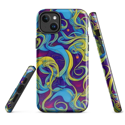 Stellar Swirls on a MagSafe Tough Case for iPhone®