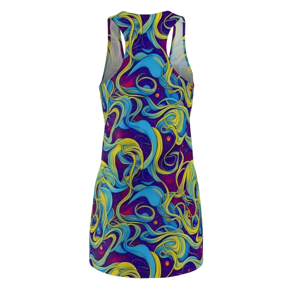 Stellar Swirls on Racerback Dress — Back