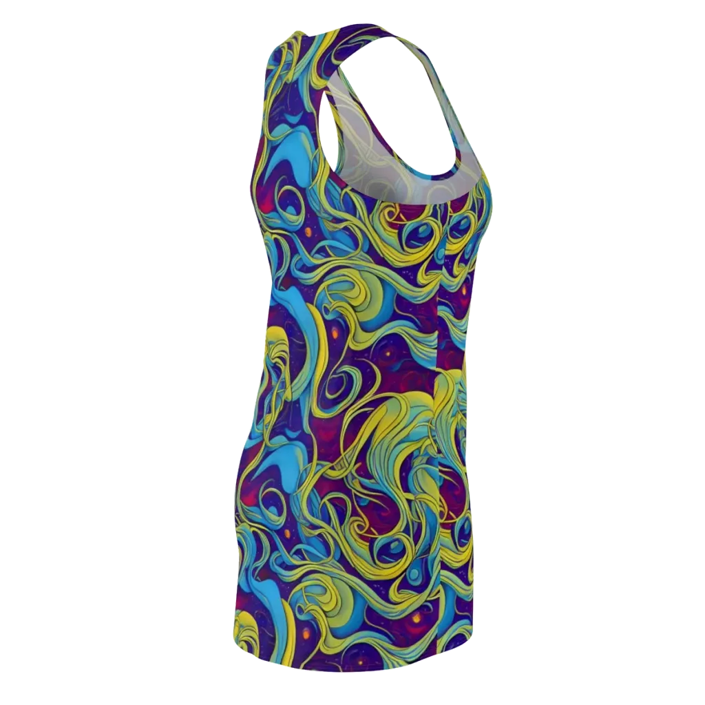 Stellar Swirls on Racerback Dress — Back Side