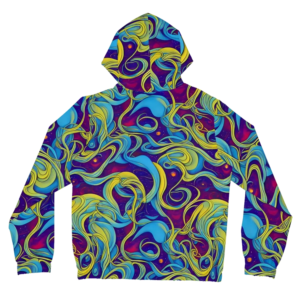 Stellar Swirls on Women's Full-Zip Hoodie — Back