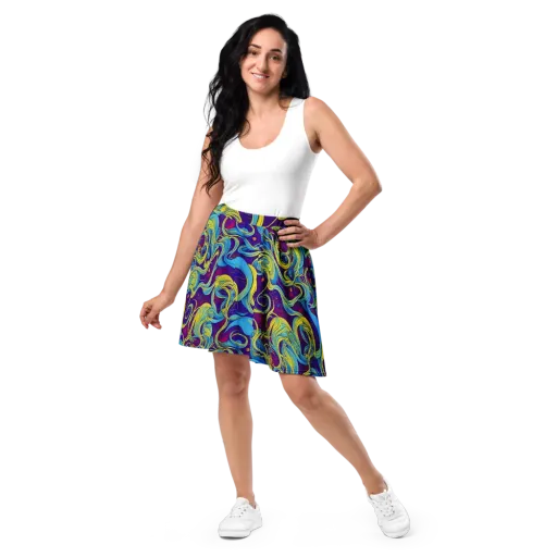 Stellar Swirls on a Skater Skirt