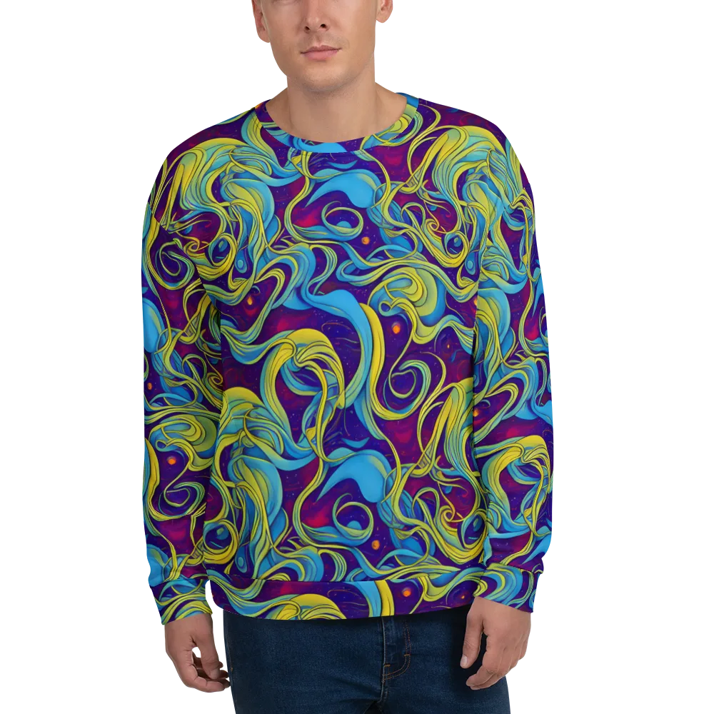 Stellar Swirls on Sweatshirt — Front
