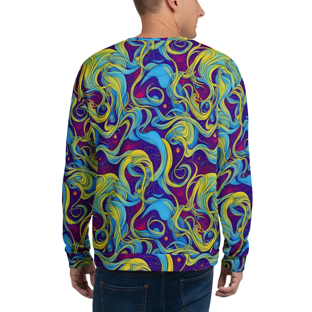 Stellar Swirls on Sweatshirt — Back