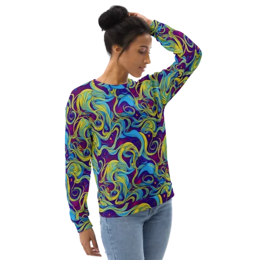 Stellar Swirls on a Sweatshirt
