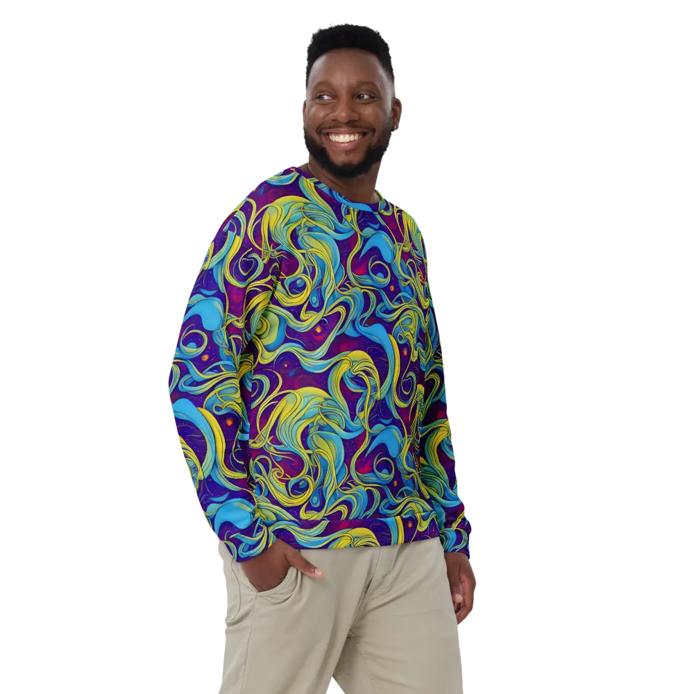 Stellar Swirls on Sweatshirt — Front