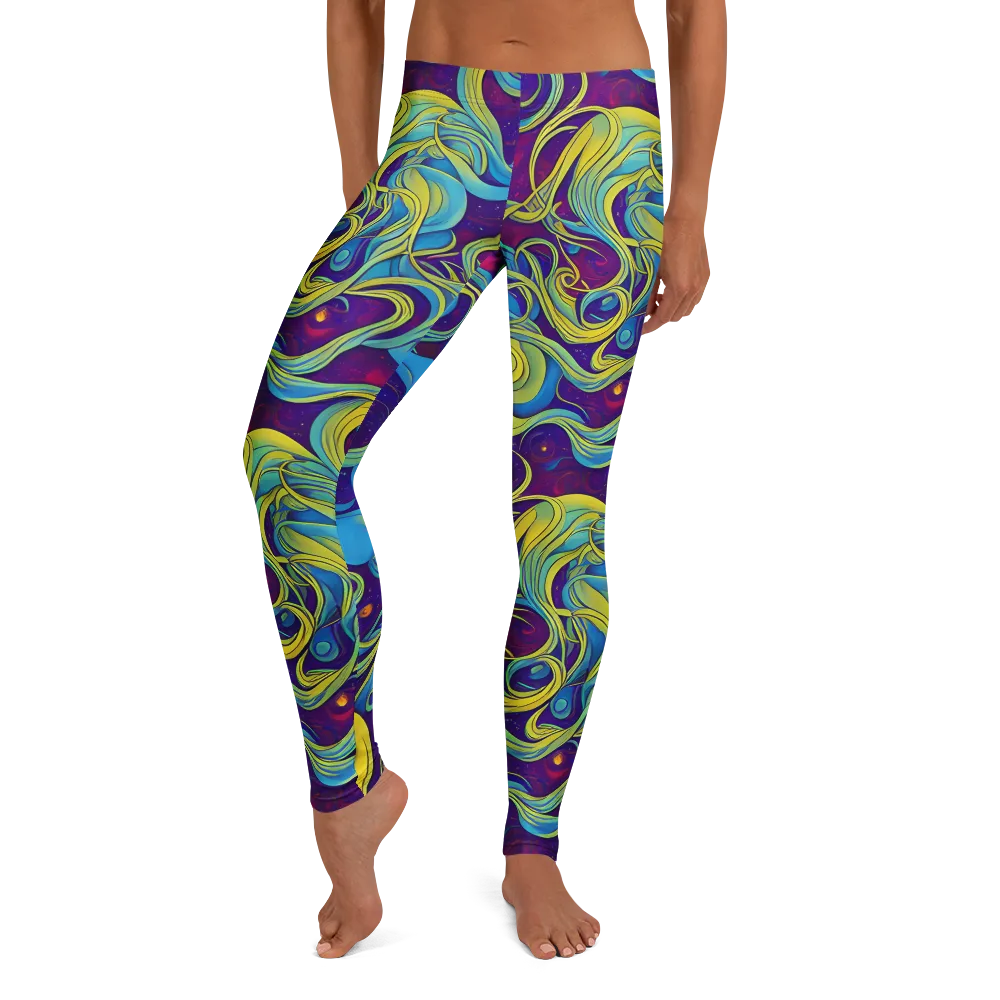 Stellar Swirls on Leggings — Front