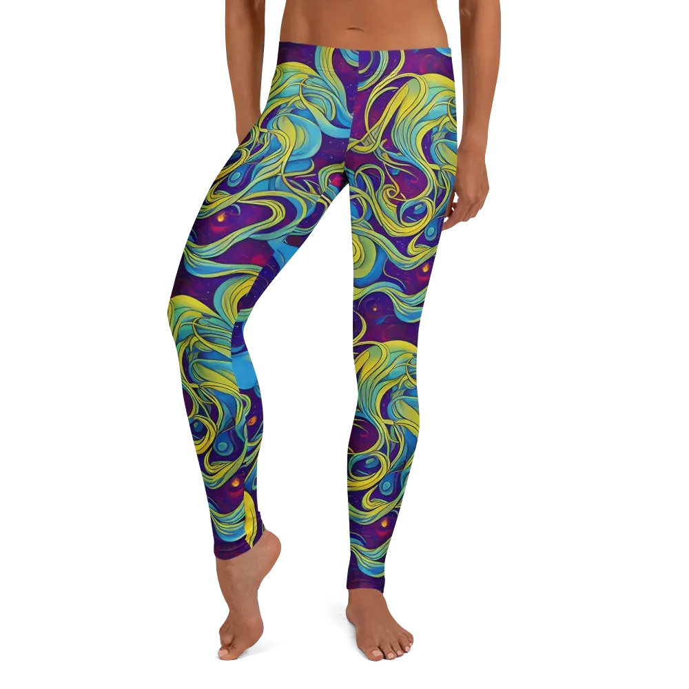Stellar Swirls on Leggings — Front