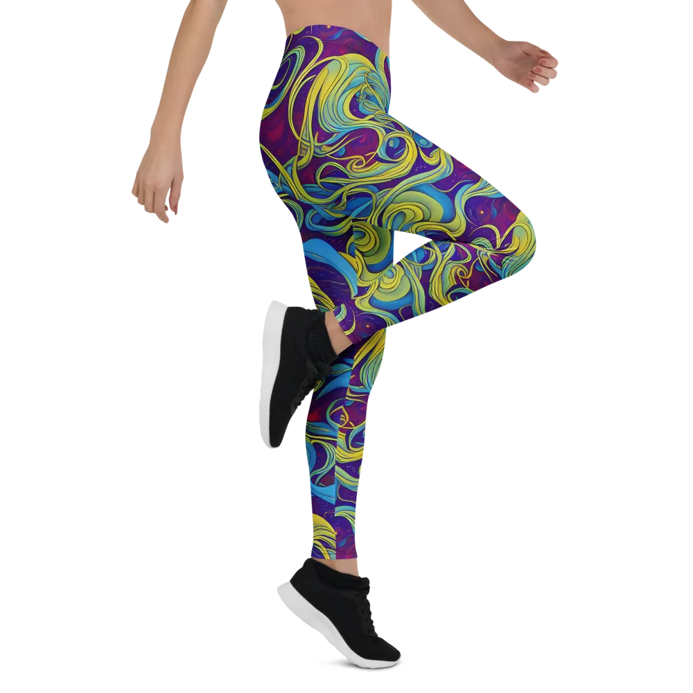 Stellar Swirls on Leggings — Right