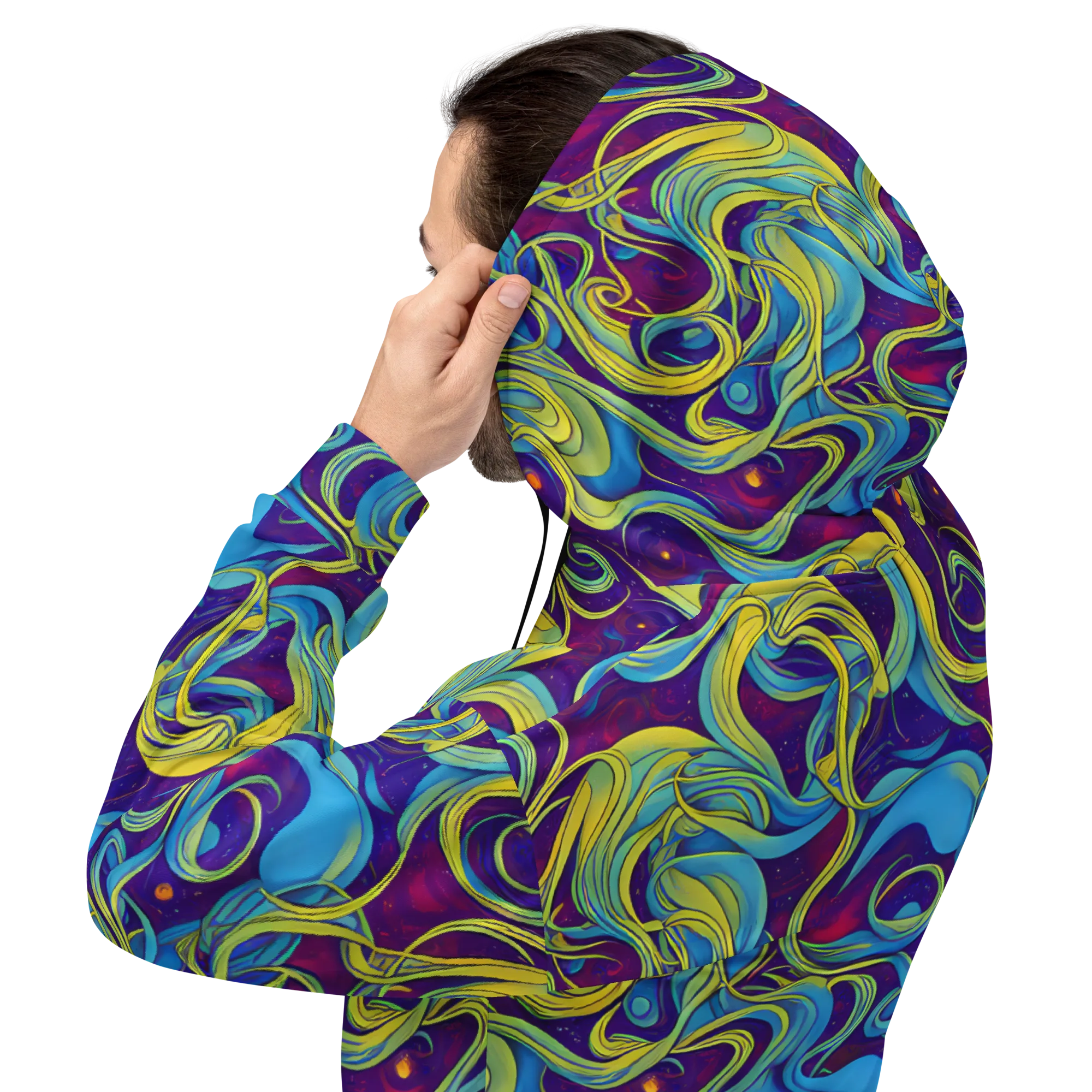 Stellar Swirls on Hoodie — Back