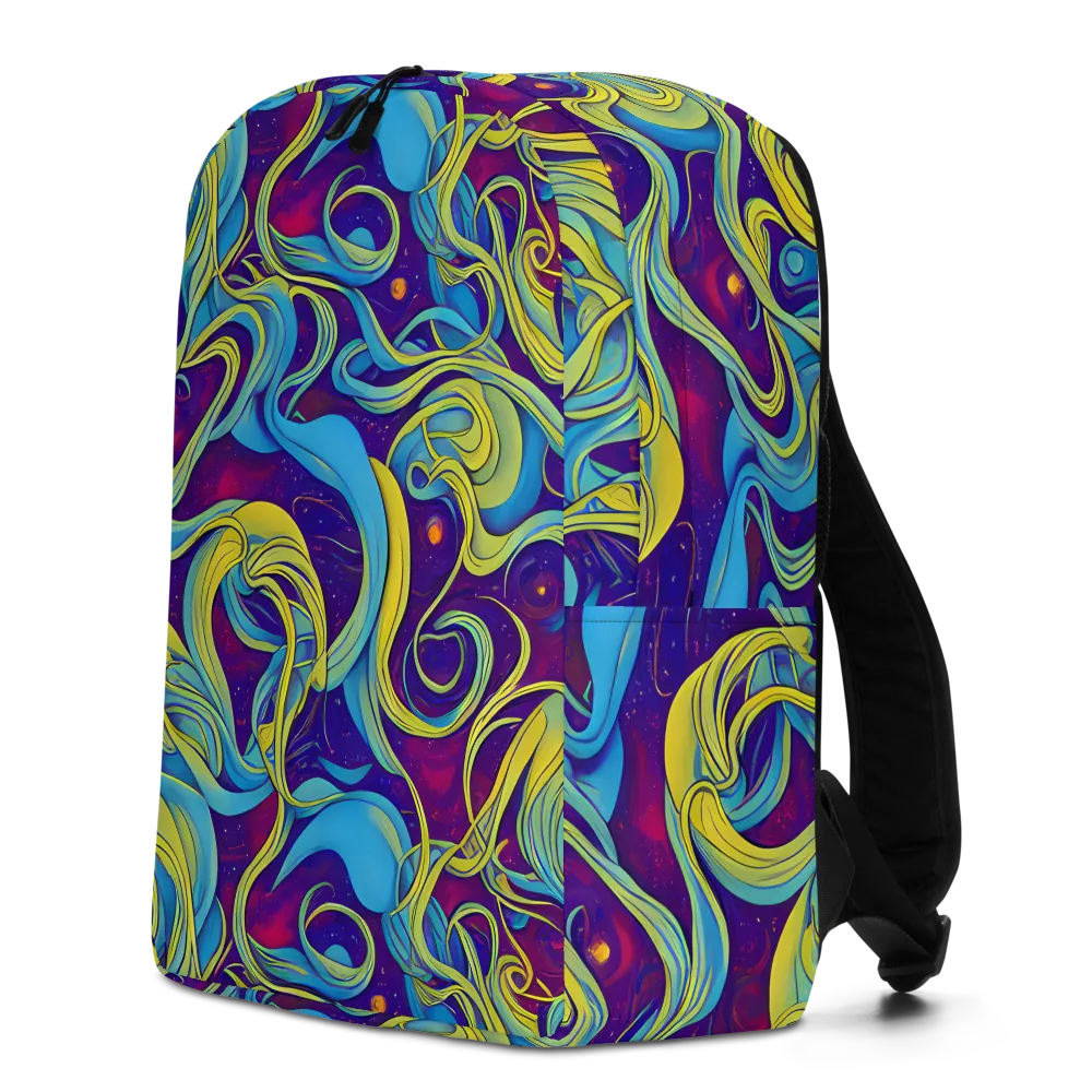 Stellar Swirls on Minimalist Backpack — Left