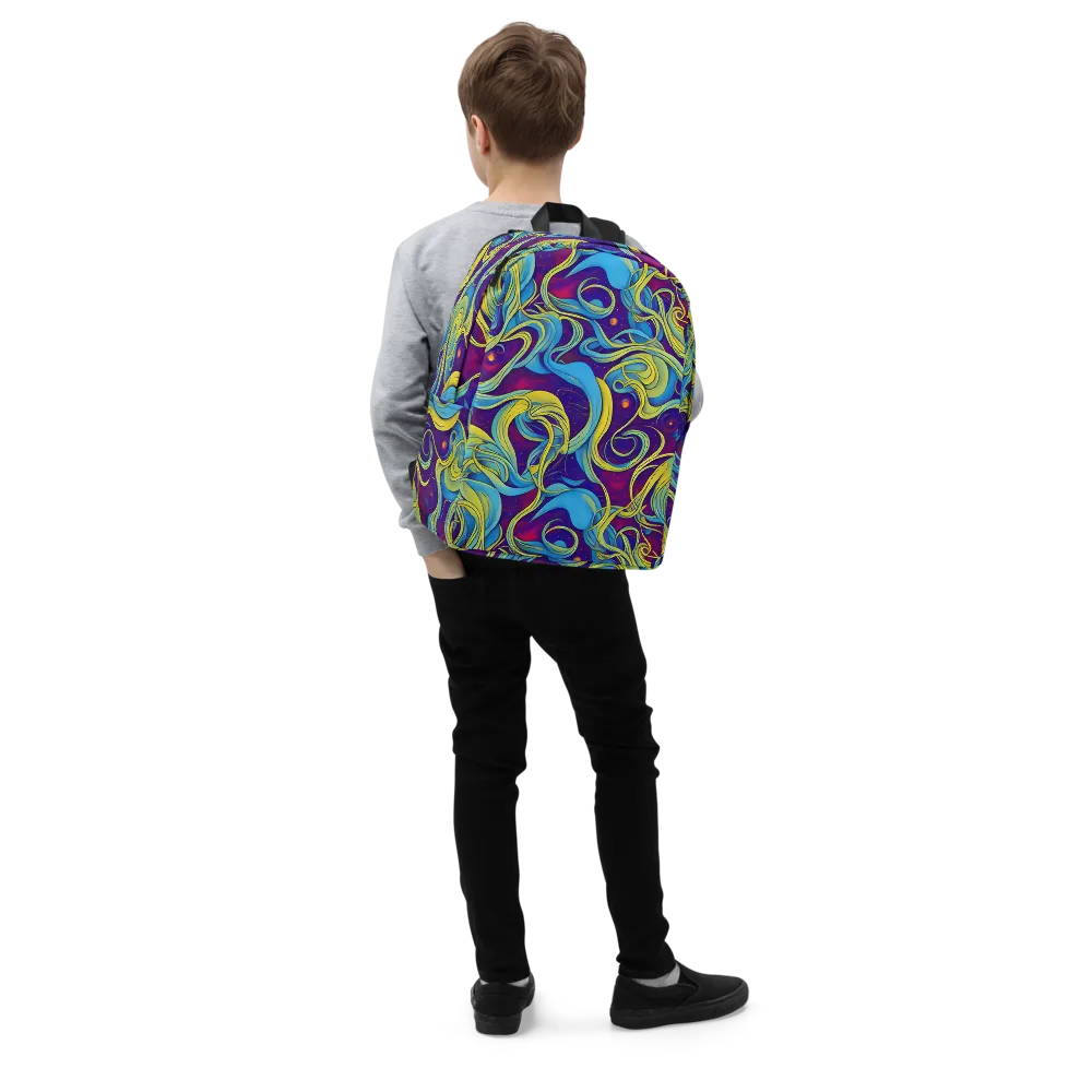 Stellar Swirls on Minimalist Backpack — Right Front