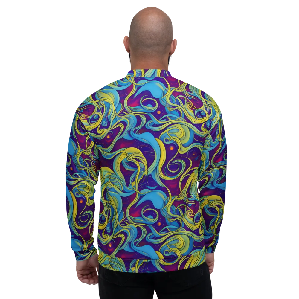 Stellar Swirls on Bomber Jacket — Back