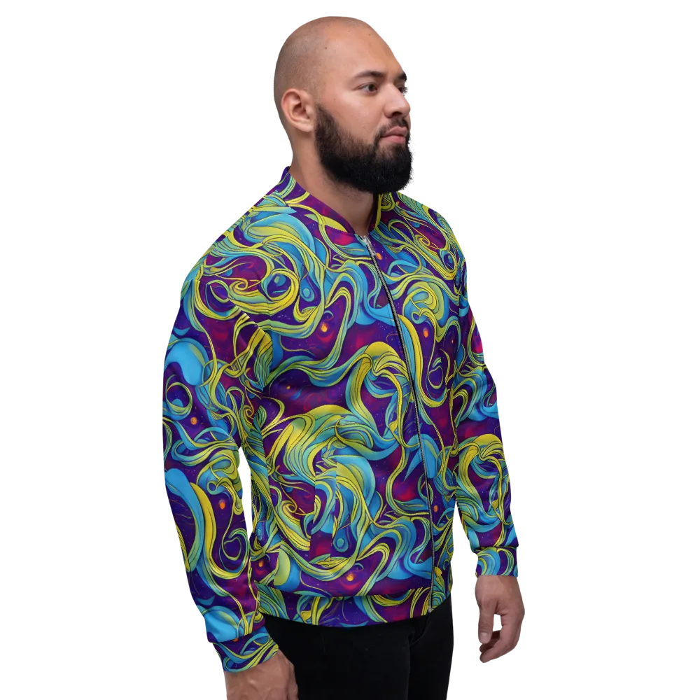Stellar Swirls on Bomber Jacket — Right