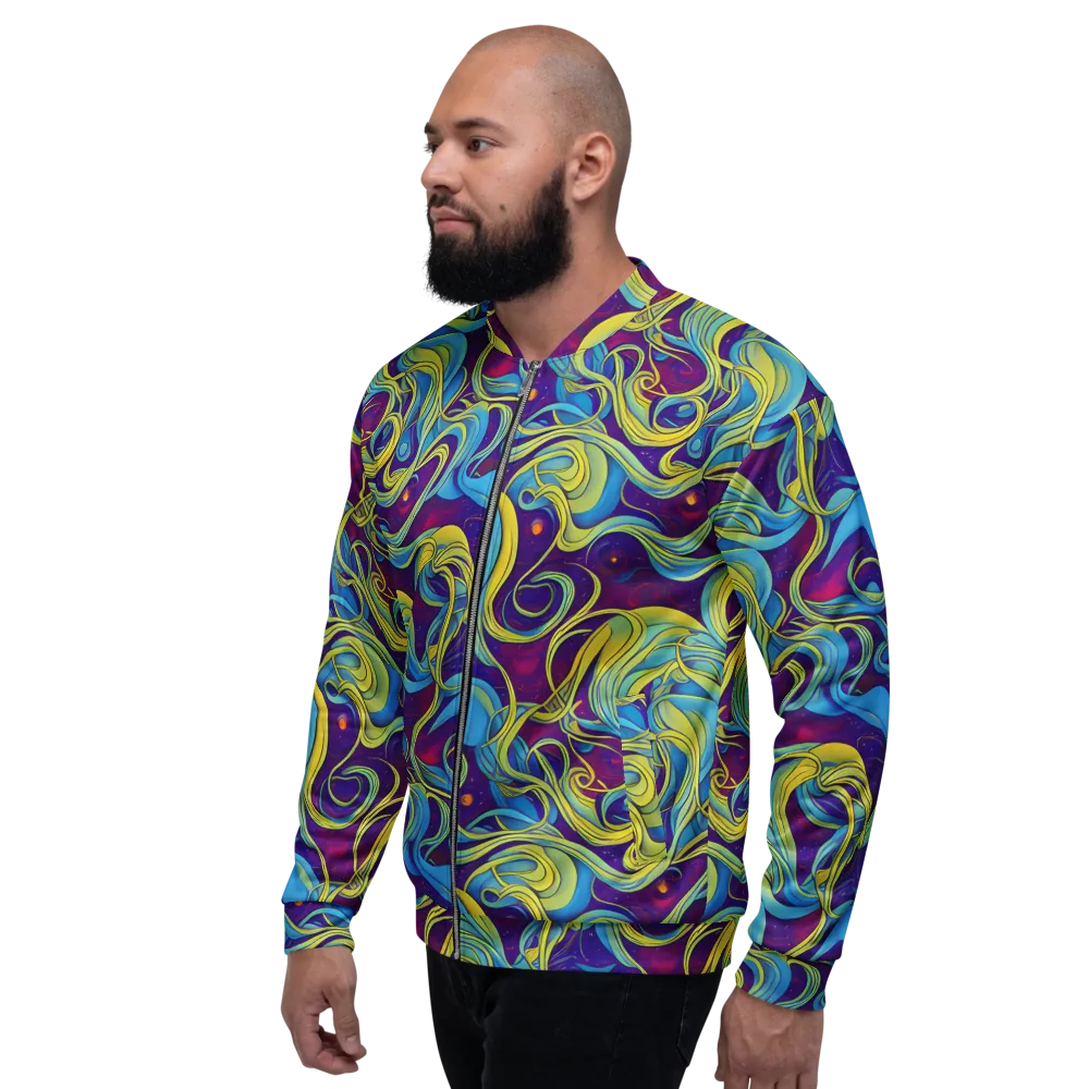 Stellar Swirls on Bomber Jacket — Left