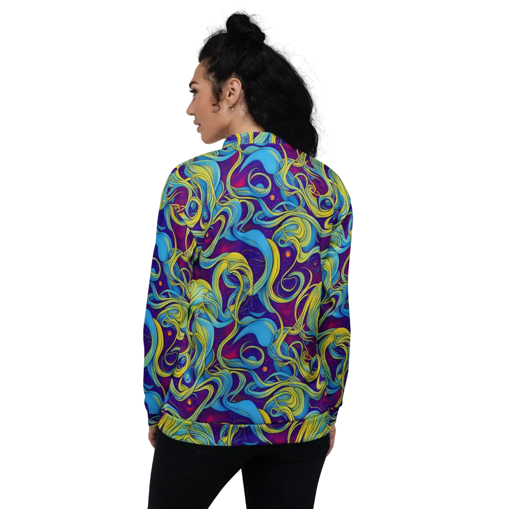 Stellar Swirls on Bomber Jacket — Back