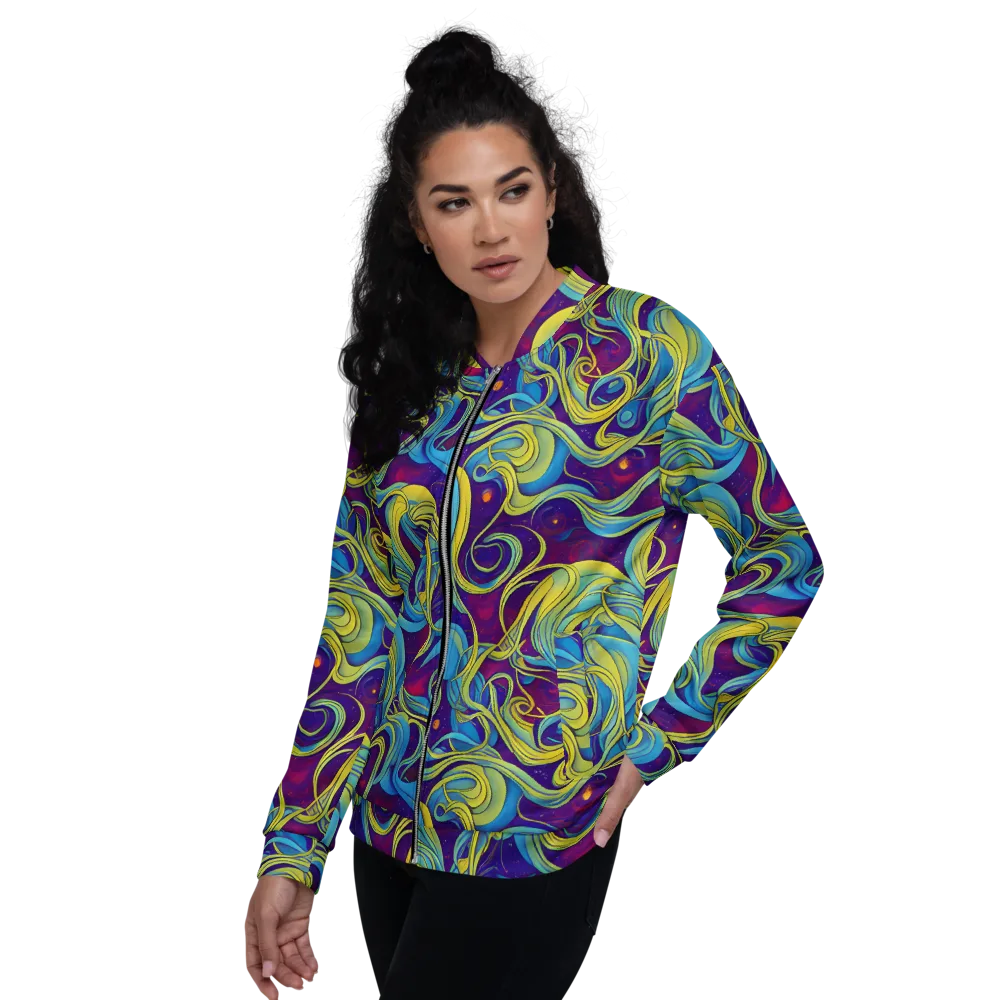 Stellar Swirls on Bomber Jacket — Left