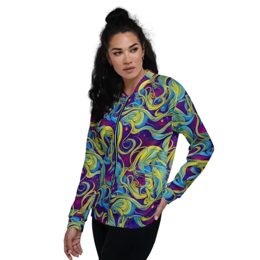 Stellar Swirls on a Bomber Jacket